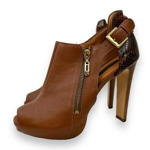 Jorge Bischoff Brown Leather Ankle Boots 6.5